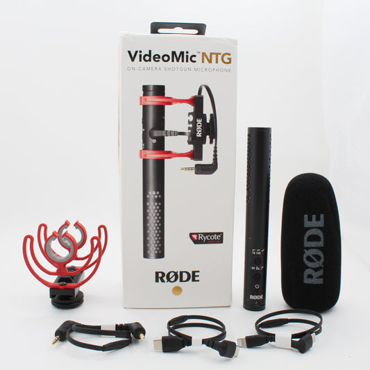* OPEN BOX EXCELLENT * Rode VideoMic NTG Hybrid Analog/USB Camera-Mount Shotgun Microphone