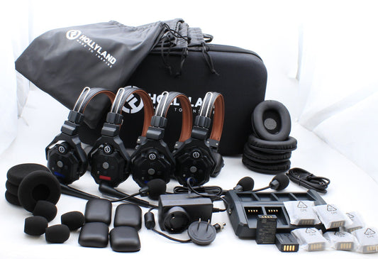 * OPEN BOX EXCELLENT * Hollyland Solidcom C1 Pro-4S Full-Duplex Wireless Intercom System with 4 Headsets (1.9 GHz)