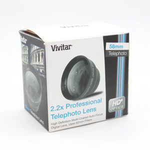 * USED * Vivitar 58mm 2.2X Professional Telephoto Lens HD4 Digital Optics at PROCAM | procam.com