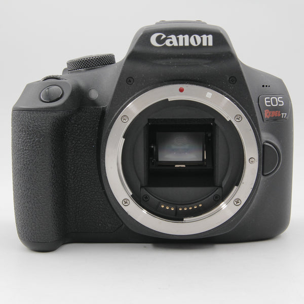 *** USED *** Canon EOS Rebel T7 with EF-S 18-55mm f/3.5-5.6 III Lens SHUHTTER 889 NO CHARGER