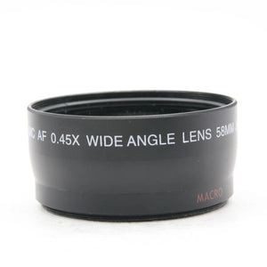 * USED * Precision Design Professional HD DSLR MC AF 0.45X Wide Angle Lens 58mm JAPAN OPTICS at PROCAM | procam.com