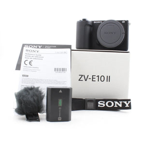 * OPEN BOX EXCELLENT * Sony ZV-E10 II Mirrorless Camera (Black) at PROCAM | procam.com