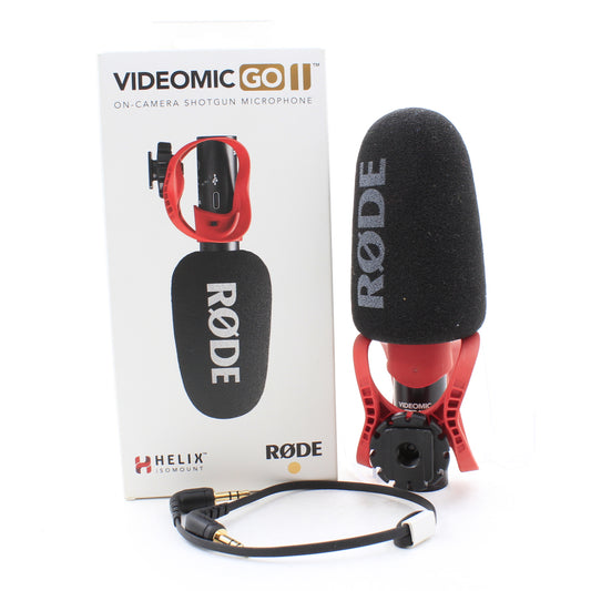 * OPEN BOX EXCELLENT * RODE VideoMic GO II-H Ultracompact Analog/USB Camera-Mount Shotgun Microphone