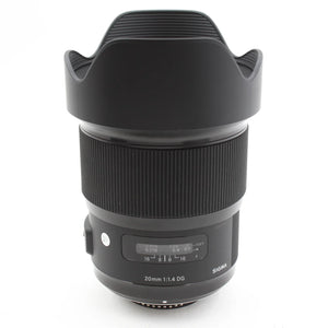 * OPEN BOX EXCELLENT * Sigma 20mm f/1.4 DG HSM ART Lens for Nikon F at PROCAM | procam.com