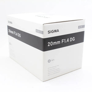 * OPEN BOX EXCELLENT * Sigma 20mm f/1.4 DG HSM ART Lens for Nikon F at PROCAM | procam.com