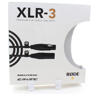 * OPEN BOX EXCELLENT * RODE XLR Male to Female Cable - 9.8' (Black) at PROCAM | procam.com