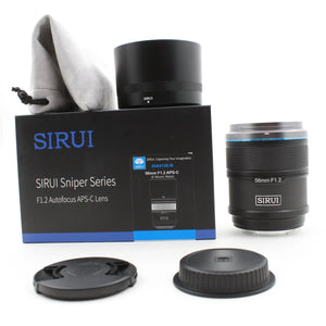 * OPEN BOX EXCELLENT * Sirui Sniper 56mm f/1.2 Autofocus Lens for Sony E (Black) at PROCAM | procam.com