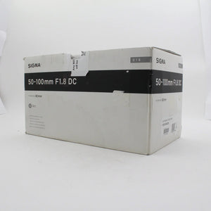 * OPEN BOX EXCELLENT * Sigma 50-100mm f/1.8 DC HSM ART Lens for Nikon F at PROCAM | procam.com