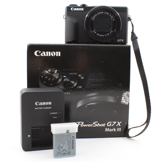 * OPEN BOX EXCELLENT * Canon PowerShot G7 X Mark III Digital Camera (Black)