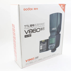 * OPEN BOX EXCELLENT * Godox VING V860IIF TTL Li-Ion Flash Kit for Fujifilm Cameras at PROCAM | procam.com