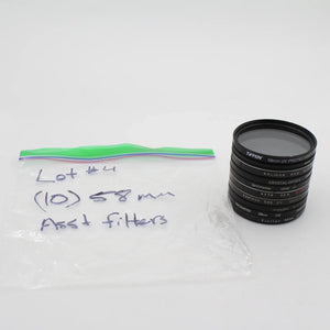 * USED * Lot #4 (10) 58mm Lens Filters at PROCAM | procam.com