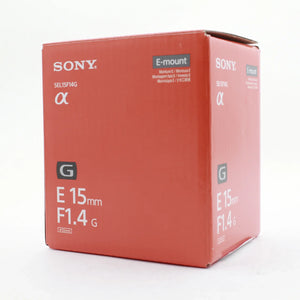 * OPEN BOX GOOD * Sony E 15mm f/1.4 G Lens at PROCAM | procam.com
