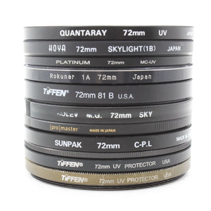 * USED * Lot #10 (10) 72mm Lens Filters at PROCAM | procam.com