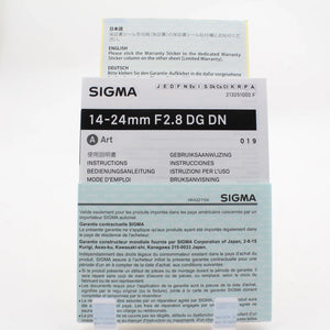 * OPEN BOX EXCELLENT* Sigma 14-24mm f/2.8 DG DN ART Lens for Sony E at PROCAM | procam.com