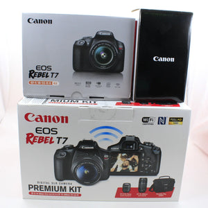 * OPEN BOX GOOD * Canon EOS Rebel T7 DSLR Camera with 18-55mm and 75-300mm Lenses at PROCAM | procam.com