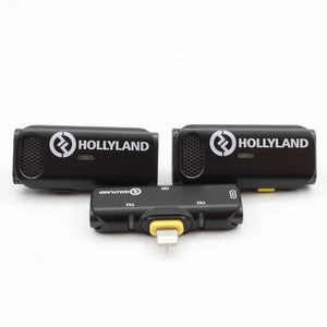 * OPEN BOX FAIR * Hollyland LARK C1 DUO 2-Person Wireless Microphone System with Lightning Connector for iOS Devices (Black, 2.4 GHz) at PROCAM | procam.com