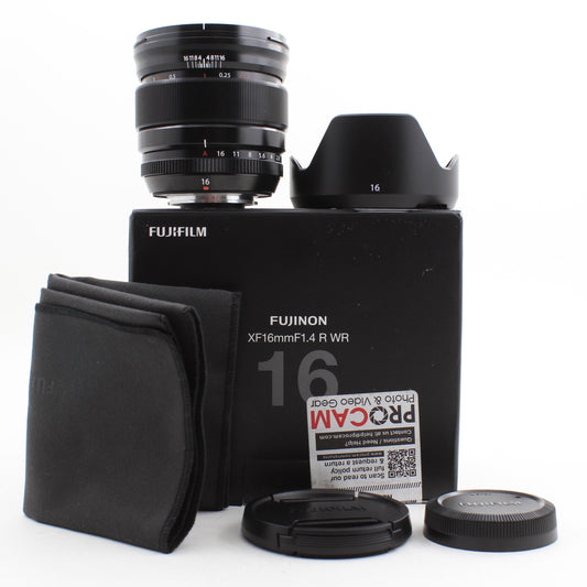 * OPEN BOX EXCELLENT * Fujifilm XF 16mm f/1.4 R WR Lens