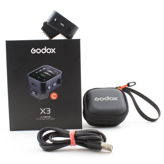 * OPEN BOX EXCELLENT * Godox X3 C Touchscreen TTL Wireless Flash Trigger for Canon