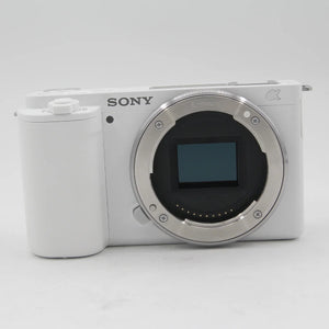 * OPEN BOX EXCELLENT * Sony ZV-E10 Mirrorless Camera (Body Only, White) at PROCAM | procam.com