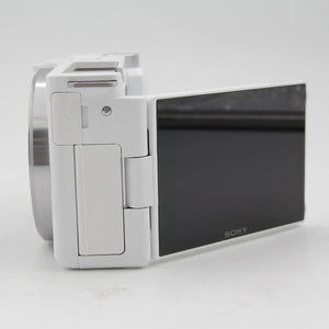 * OPEN BOX EXCELLENT * Sony ZV-E10 Mirrorless Camera (Body Only, White) at PROCAM | procam.com
