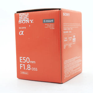 * OPEN BOX EXCELLENT * Sony E 50mm f/1.8 OSS Lens at PROCAM | procam.com