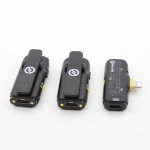 * OPEN BOX EXCELLENT * Hollyland LARK C1 DUO 2-Person Wireless Microphone System with Lightning Connector for iOS Devices (Black, 2.4 GHz) at PROCAM | procam.com