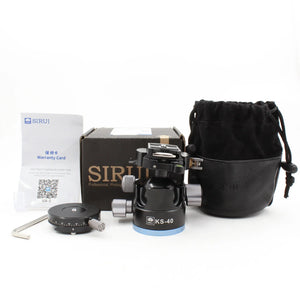 * OPEN BOX GOOD * Sirui KS-40 Low Gravity QR Ball Head with Panning Arca-Type Plate at PROCAM | procam.com