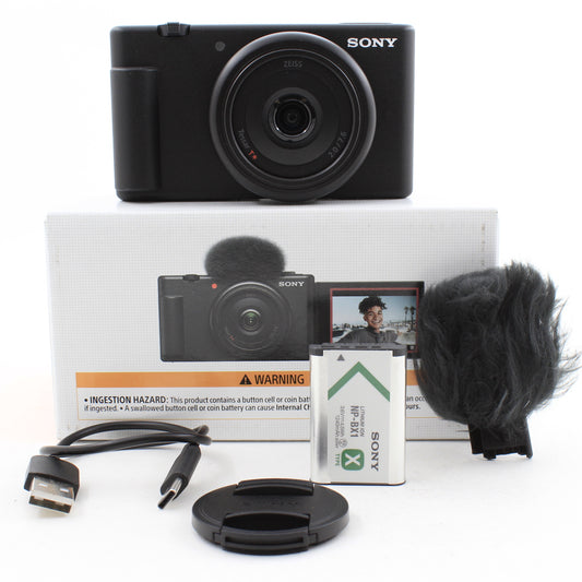 * OPEN BOX GOOD * Sony ZV-1F Vlogging Camera (Black)