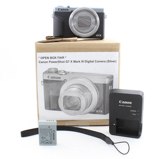 * OPEN BOX FAIR * Canon PowerShot G7 X Mark III Digital Camera (Silver)