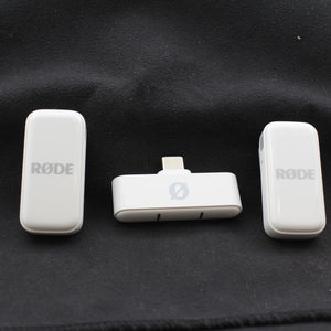 * OPEN BOX EXCELLENT * RODE Wireless Micro 2-Person Ultracompact Wireless Microphone System with USB-C Connector (2.4 GHz, White) at PROCAM | procam.com