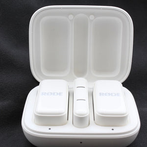 * OPEN BOX EXCELLENT * RODE Wireless Micro 2-Person Ultracompact Wireless Microphone System with USB-C Connector (2.4 GHz, White) at PROCAM | procam.com