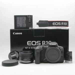 * OPEN BOX EXCELLENT * Canon EOS R10 Mirrorless Digital Camera with 18-45mm f/4.5-6.3 IS STM Lens at PROCAM | procam.com
