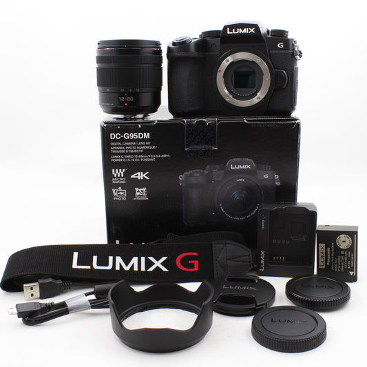 * OPEN BOX EXCELLENT * Panasonic Lumix G95 Hybrid Mirrorless Camera with 12-60mm Lens