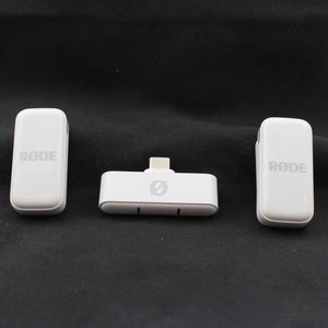 * OPEN BOX EXCELLENT * RODE Wireless Micro 2-Person Ultracompact Wireless Microphone System with USB-C Connector (2.4 GHz, White) at PROCAM | procam.com