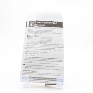 * OPEN BOX EXCELLENT * Canon PD-E1 USB Power Adapter at PROCAM | procam.com