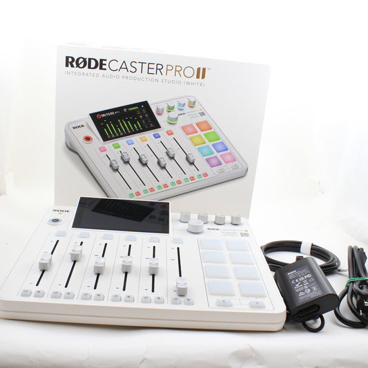 * OPEN BOX EXCELLENT * RODE RODECaster Pro II Integrated Audio Production Studio (White)