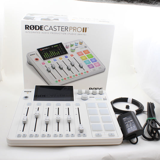 * OPEN BOX EXCELLENT * RODE RODECaster Pro II Integrated Audio Production Studio (White)