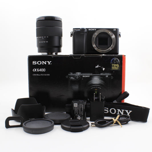 * OPEN BOX EXCELLENT * Sony a6400 Mirrorless Digital Camera with E 18-135mm f/3.5-5.6 OSS Lens