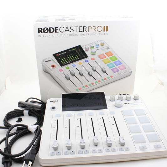 * OPEN BOX EXCELLENT * RODE RODECaster Pro II Integrated Audio Production Studio (White)