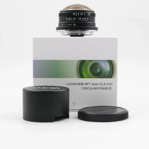 * OPEN BOX EXCELLENT * Laowa 4mm 2.8 Fisheye Lens for Micro Four Thirds at PROCAM | procam.com
