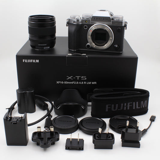 * OPEN BOX EXCELLENT * Fujifilm X-T5 Mirrorless Camera with XF 16-50mm f/2.8-4.8 Lens (Silver)