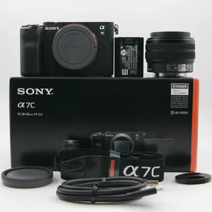 * OPEN BOX GOOD * Sony Alpha a7C Mirrorless Digital Camera with FE 28-60mm f/4-5.6 Lens (Black) at PROCAM | procam.com