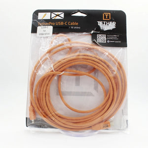 * OPEN BOX FAIR * Tether Tools TetherPro USB Type-C Male to 8-Pin Mini-USB 2.0 Type-B Male Cable (15', Orange) at PROCAM | procam.com