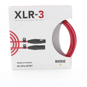 * OPEN BOX EXCELLENT * RODE XLR Male to Female Cable - 9.8' (Red) at PROCAM | procam.com