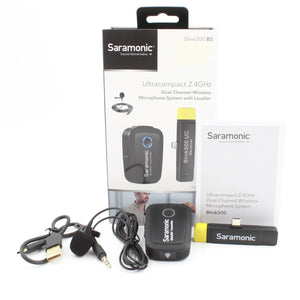 * OPEN BOX EXCELLENT * Saramonic Blink 500 B5 Digital Wireless Omni Lavalier Microphone System for USB Type-C Devices (2.4 GHz) at PROCAM | procam.com