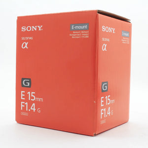 * OPEN BOX GOOD * Sony E 15mm f/1.4 G Lens at PROCAM | procam.com