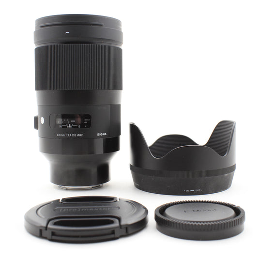 * USED * Sigma 40mm f/1.4 DG Lens Sony FE Mount