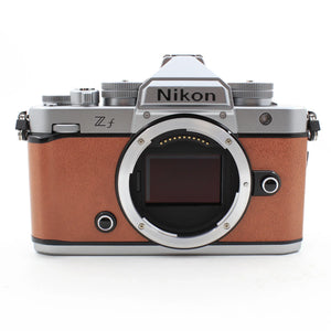 * OPEN BOX GOOD * Nikon Zf Mirrorless Camera (Silver & Cognac Brown) at PROCAM | procam.com
