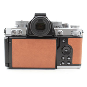 * OPEN BOX GOOD * Nikon Zf Mirrorless Camera (Silver & Cognac Brown) at PROCAM | procam.com