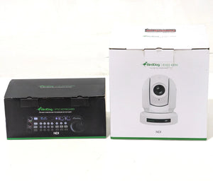 * DEMO * BirdDog Eyes P200 1080p Full NDI PTZ Camera (White) with PTZ Keyboard at PROCAM | procam.com